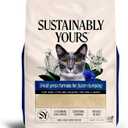 Sustainably Yours Natural Cat Litter, Small-Grain Formula, Exceptional Clumping & Odor Control, Virtually No Dust, Soft on Paws, Corn & Cassava Plant-Based, Unscented, 10 lbs