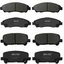 SIPAUTEC-Front & Rear Ceramic Brake Pads Replacement For(2009-2022 Honda Pilot),(2017-2022 Honda Ridgeline),(2007-2016 Acura MDX)