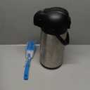 Coffee Carafe Airpot & Cleaning Brush - 101oz / 3L Airpot 12 Hours Hot Water Dispenser or 36 Hours Cold Drink Dispenser with Pump - Easy Dispensing Coffee Carafes for Keeping Hot Extra Large - Cresimo