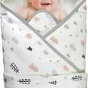 Newborn 0-12 Months Baby Swaddle Blanket Multifunctio Boys Girls Winter Warm Cotton Thick Mat Swaddling Wrap Soft Stroller Sleeping Sacks Infant (Forest)