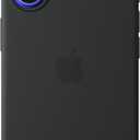 Apple iPhone 16 Silicone Case with MagSafe and Camera Control: Lightweight Phone Case, Wireless Charging Compatible, Smooth Matte Finish; Black