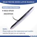 Rear Trunk Door Latch Handle Without Camera 90810-9PG0A 908109PG0A Compatible with Nissan Pathfinder 2013 2014 2015 2016 2017 2018 2019 Tailgate Liftgate Handle - Chrome