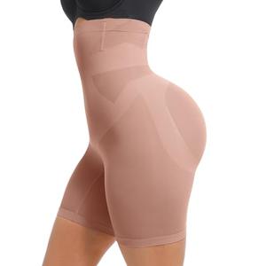 FeelinGirl Women Shapewear Tummy Control High Waisted Body Shaper Shorts for Women Shapewear Girdle Thigh Slimmer Under Dress Size XL /XXL