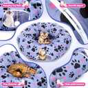 Large Cat Tunnel Bed for Indoor Multifunctional Cat Donut Tunnel Claw Design with Dangling Balls for Small Medium Large Cats Kitten Rabbit Puppies Christmas Party Gifts