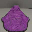 Dog Winter Coat - Warm Dog Clothes for Rain Snow Wind Cold Weather - Reflective Purple Adjustable Windproof Pet Vest Jacket with Leash Hole for Medium Dogs Indoor Outdoor