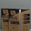 Chell Mini Size Trifold Poster Board, 16" x 24", Small Corrugated Project Boards, White, 2 Pack