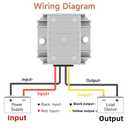 DC 24V Step Down to 12V 10A 120W Voltage Regulator Buck Converter DC-DC Reducer Power Converter Waterproof Module Transformer for Golf Cart Club Car