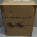 2-Step Stool for Kids - Toddler Anti-Slip Step Stool for Bathroom Sink/Toilet Potty Training/Kitchen Counter, 10" Height, 220 lbs Capacity, Durable & Stable (2Packs White)