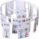 Removable Piano Stickers for 88/61 Keys - No Paste, No Glue, No Residue Piano Note Labels for Beginners-61-key Piano, 2 Packs