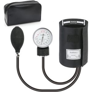 LotFancy Aneroid Sphygmomanometer, Large Adult Cuff (13" to 20"), Professional Manual Blood Pressure Monitor, Nurse BP Monitor, Durable Carrying Case Included, L Cuff