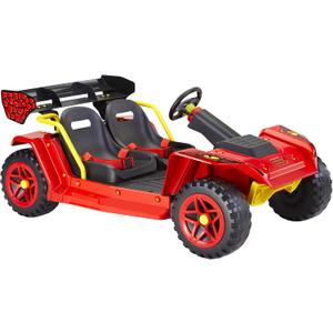 Little Tikes Dino Dune Buggy 12V Electric Powered Ride-On with Portable Rechargeable Battery, Adjustable Seats, Seatbelts, for Kids, Children, Toddlers, Girls, Boys, Ages 3-6 Years, Multicolor