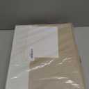 Large 17" 42 Quarts Collapsible Stackable Storage Bins with Lids [3-Pack] Foldable Fabric Linen Storage Boxes Cube, Closet Organizer Baskets with Label (16.7 x 12 x 12, Beige & White)