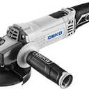 Angle Grinder Electric Power Tool: DEKOPRO 4-1/2 Inch 7.5-Amp Hand Corded Angle Grinder Power Grinders Tools with Grinding and Cutting Wheel, Disc for Metal, Wood, Hard Case (White)