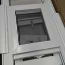 32" x 16" Vinyl Basement Sliding Window,Removable Flange,White