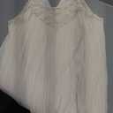 BTFBM Women Summer Dresses 2025 Casual Spring Clothes Sleeveless Halter Neck A-Line Tiered Mini Dress Beach Sundress (White) S