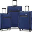 Samsonite Ascella 3.0 Softside Expandable Luggage with Spinner Wheels, 3-Piece Set (20/24/28), Sapphire Blue