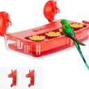 Window Hummingbird Feeder Strong Suction Cup, Hummingbird Feeders for Outdoors Window Up Close Bird Watching, Ant and Bee Proof, Easy to Refill, Clean and Install (1 Pack)