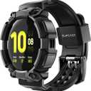 SUPCASE [Unicorn Beetle Pro Series Case for Galaxy Watch Active 2/Galaxy Watch Active [40mm], Rugged Protective Case with Strap Bands for Galaxy Watch Active/Active 2 [40mm] 2019 Release (Black)