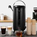 NNHHPO Electric Hot Water Dispenser, Insulated Beverage Dispenser, 12L/3.2 Gal Stainless Steel Insulated Beverage Urn with Temperature Display and Spigot for Coffee, Tea, Catering, Events