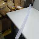 Frameless Shower Door Bottom Seal Shower Sweep with Drip Rail for 1/2" Glass,36" Long, Vinyl, Clear