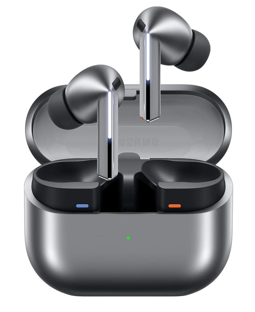 Samsung Galaxy Buds 3 Pro AI True Wireless Bluetooth Earbuds, Noise Cancelling, Sound Optimization, Redesigned Comfort Fit, Silver