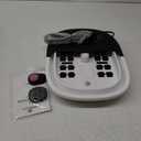 Medical king Foot Spa with Heat and Massage and Jets Includes A Remote Control A Pumice Stone Collapsible Massager with Bubbles and Vibration