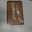 Bamboo Serving Tray with Gold Handles, Food Tray for Breakfast,Coffee Table,Dinner & Bar, Decorative Tray for Kitchen, Bedroom (Small) (11.8" x 7.7" x 2")