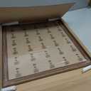 20x20 Wood Frame Brown, Rustic Natural Wooden 20x20in Poster Picture Frame, Distressed 20 x 20inch Woodgrain Gallery Photo Frame with HD Plexiglass, Horizontal Vertical Wall Mounting Display 1pcs