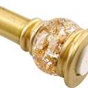 Shower Curtain Rod 27 to 86 Inch,1 Inch Diameter Shower Rod for Bathroom, No Drilling Tension Curtain Rod for Window, Adjustable Spring Tension Rod,No Drilling,No Rust,Gold