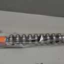 Ice Roller Massager Stick – Deep Tissue Muscle Recovery with 360° Rotating Stainless Steel Beads for Soreness & Stiffness Relief (Orange)