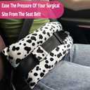 Supfitness Mastectomy Pillow Hysterectomy Pillows C Section Recovery Must Haves Essentials Products Seat Belt Cushion Post Surgery Gifts for Women Breast Pillow Cushion with Insert Ice Pockets