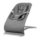 Ergobaby Evolve 3-in-1 Bouncer Seat for Babies and Toddlers 5.5-25lbs - Multi Position Baby Rocker Seat with Adjustable Heights, Secure Harness, Newborn Insert - Charcoal Grey