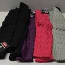 Leg Warmers for Women, 6 Pairs Knee High Cable Knit Warm Thermal Acrylic Winter Sleeve