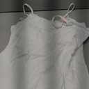 ATTRACO Women's Cotton Camisole Shelf Bra Spaghetti Straps Tank Top (Medium, #1 White/White)