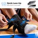 Upgraded Ankle Brace for Sprained Ankle [Stronger Support & Ultra Breathable] Ankle Support with Side Stabilizing Pads, Adjustable Quick Lace Up Ankle Stabilizer for Injury Recovery, Sports, Men&Women