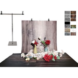 7PCS 39x27Inch Food Photography Backdrop Paper with Stand,14Patterns Table top Photography Background for Product.