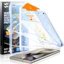 SMARTDEVIL [3 Pack for Samsung Galaxy S24 Ultra Screen Protector, Finger Print Reader Compatible, Fast & Easy Installation, Clear 9H Tempered Glass Film, Alignment Frame [Dust-Free & Bubble-Free]