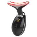 MCSYPOAL 7-in-1 Deplux Face Neck Massager for Skin Care at Home, Facial Massager Glossy Black