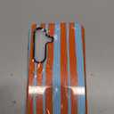 Generic Case for Samsung Galaxy S25/24,Striped Orange Blue Shockproof 2 in 1 Dual Layer for Women Men