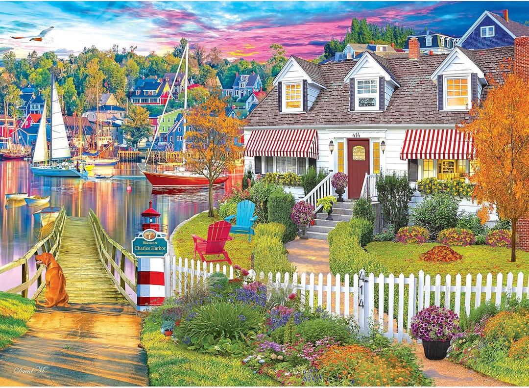 RoseArt - My Happy Place - Charles Harbor - 1000 Piece Jigsaw Puzzle for Adults