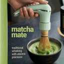 Matcha Mate Electric Powered Bamboo Whisk - Traditional Whisking with Electronic Precision - Rechargeable Portable Tea Frother, Stirrer, Mixer, Making Machine Set Accessories Kit - Gift (Gift Set)