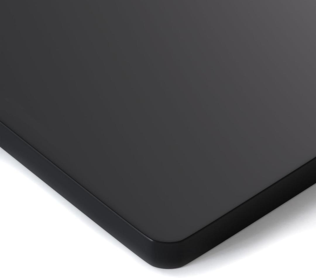 BIZUM Whole-Piece Particle Board Table Top Wood Countertop for Standing Desk DIY, 63x28x1 Inch Black Desk Top