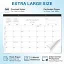 3 x 2026 desk calendar 17x12 Inch-Wall & Desk Planner Dual-Use Design,18-Month Use, clear plastic cover (Concise(Jan 2026 - June 2027))