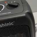 shinic Space Heater for Indoor Use, 1500W/750W/ECO Ceramic Space Heater, 1s Fast Heat, Overheat and Tipover Protection, Portable Electric Heater, Safe and Quiet Office Small Room Desk Heater, Black