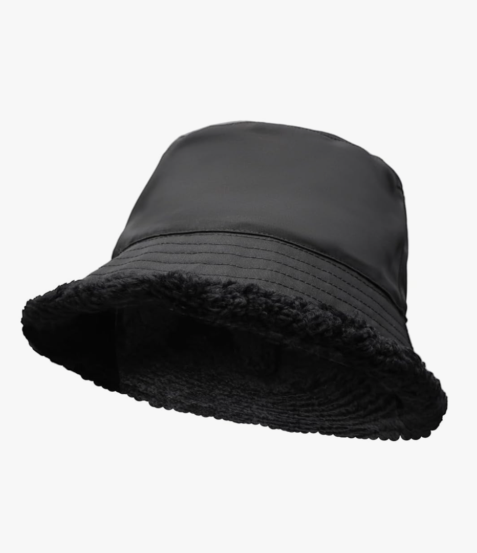 Harssidanzar Mens and Womens Winter Bucket Hats Wool Lining Waterproof Warm Fisherman Cap CU609US
