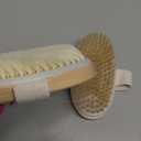 2 Pack Dry Brushing Body Brush, Natural and Soft Bristle Shower Brush for Body Cleaning, Exfoliating Bath Brush for Lymphatic Drainage Improve Circulation, Body Exfoliator Scrubber for Women Men