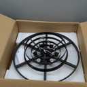 Modern Crystal Chandelier 20" Brown Round Pendant Light, 4-Tier Luxury Ceiling Light Fixture with Clear Prisms for Dining Room Living Room Foyer