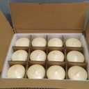 Candle Charisma Ivory Pillar Candles Bulk Pack of 12  (3x3 Inch) Long-Lasting 50-Hour Burn, Dripless & Smokeless  Perfect for Hassle-Free Decor at Weddings, Fall Table Centerpieces & Special Events