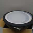 COOK WITH COLOR Mixing Bowls with Lids - 12 Piece Plastic Nesting Bowls Set includes 6 Prep Bowls and 6 Lids, Diamond Design - Microwave Safe, Black and White