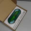 LITMIND Stained Glass Plant Propagation Station, Hanging Hydroponic Planter Terrarium with 2 Glass Tubes - Perfect for Home & Garden Dcor (Style C01 (Aqua Green))